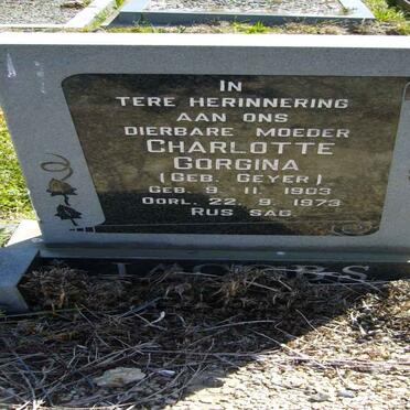 JACOBS Charlotte Gorgina nee DREYER 1903-1973