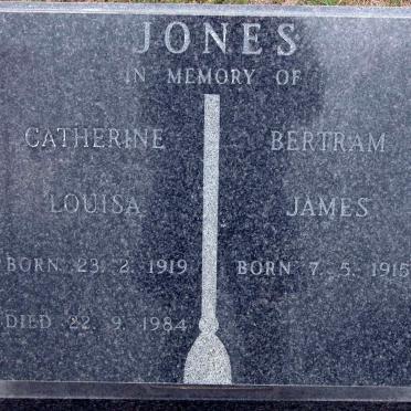 JONES Bertram James 1915- &amp; Catherine Louisa 1919-1984