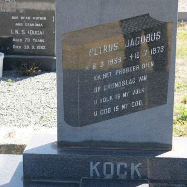 KOCK Petrus Jacobus 1899-1973