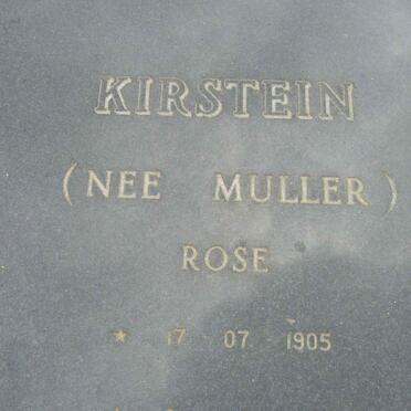 KIRSTEIN Rose nee MULLER 1905-1996