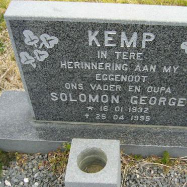 KEMP Solomon George 1932-1995