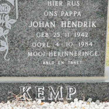 KEMP Johan Hendrik 1942-1984