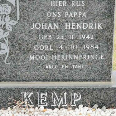 KEMP Johan Hendrik 1942-1984