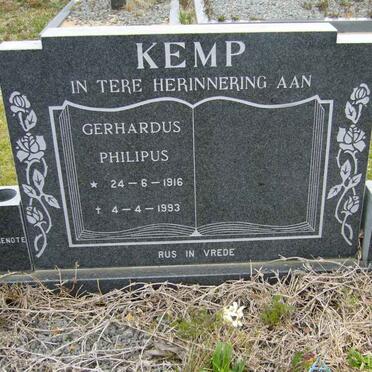 KEMP Gerhardus 1916-1993