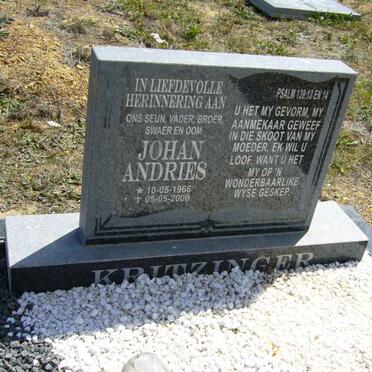KRITZINGER Johan Andries 1966-2006