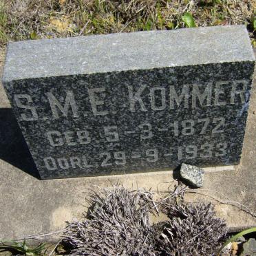 KOMMER S.M.E. 1872-1933