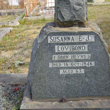 LOVIBOND Susanna E.J. nee HEYNS -1946