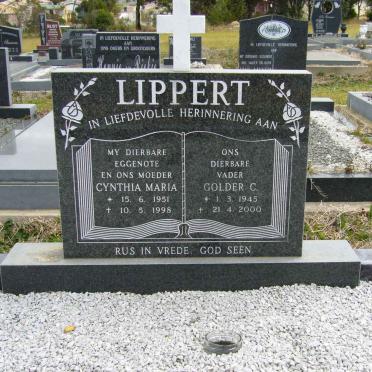 LIPPERT Golder C. 1945-2000 &amp; Cynthia Maria 1951-1998