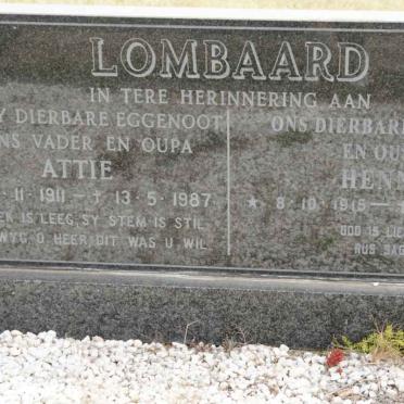 LOMBAARD Attie 1911-1987 &amp; Henna 1915-2003