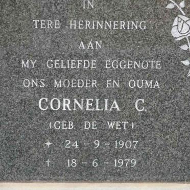 LOMBAARD Cornelia nee DE WET 1907-1979