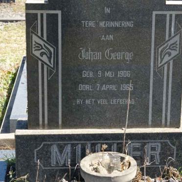 MULLER Johan George 1906-1965