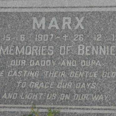 MARX Bennie 1907-1981