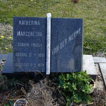 MERWE Katherina Magertetha, van der 1898-1974