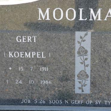 MOOLMAN Gert 1911-1986