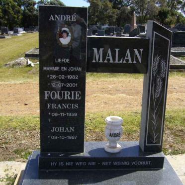 MALAN André 1982-2001 :: FOURIE Francis 1959- :: MALAN Johan 1987-
