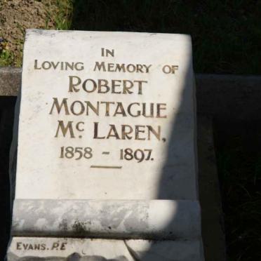 McLAREN Robert Montague 1858-1897