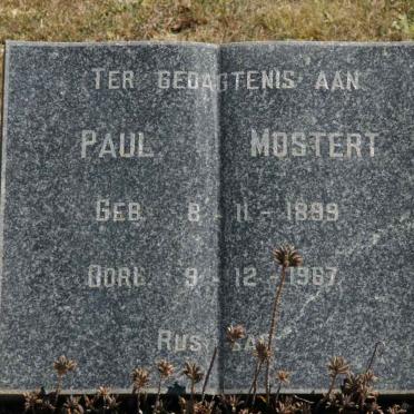 MOSTERT Paul 1899-1967