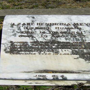 MEYER Elzabe Hendrina nee HUMAN 1861-1832
