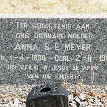 MEYER Anna S.E. 1880-1969