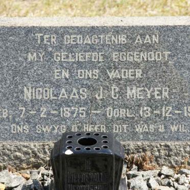 MEYER Nicolaas J.C. 1875-1953