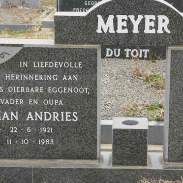 MEYER Johan Andries 1921-1983