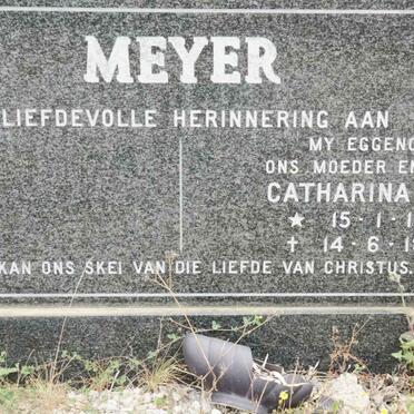 MEYER Catharina H.D. 1925-1984