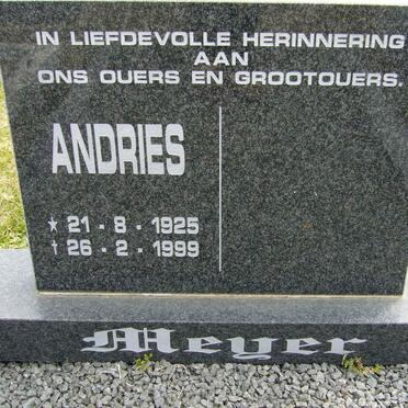 MEYER Andries 1925-1999