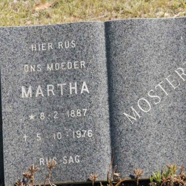 MOSTERT Martha 1887-1976