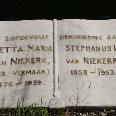 NIEKERK Stephanus I., van 1858-1953 &amp; Aletta Maria VERMAAK 1876-1939