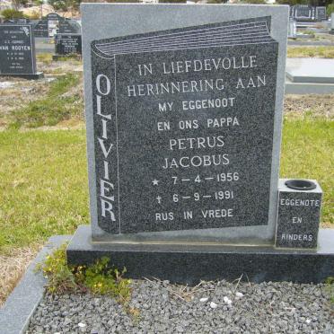 OLIVIER Petrus Jacobus 1956-1991