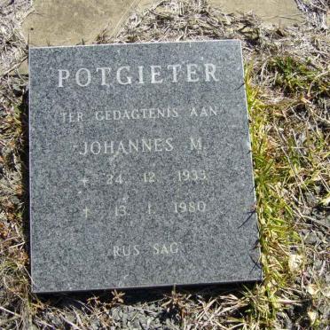 POTGIETER Johannes M. 1933-1980