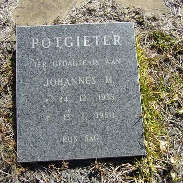 POTGIETER Johannes M. 1933-1980