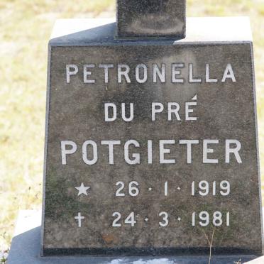 POTGIETER Petronella nee DU PRé 1919-1981