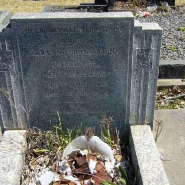 POTGIETER Susanna Magdalena nee DU PLESSIS 1895-1944