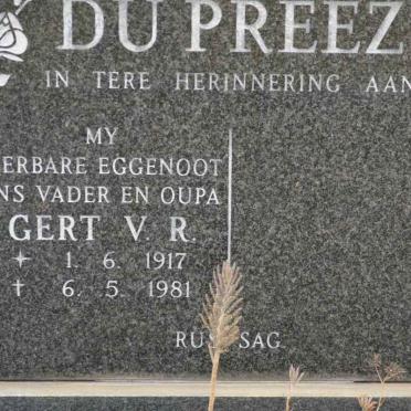 PREEZ Gert V.R., du 1917-1981