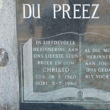 PREEZ Christo, du 1960-1980