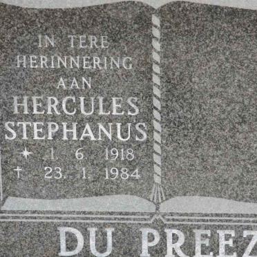 PREEZ Hercules Stephanus, du 1918-1984