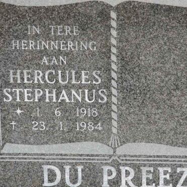 PREEZ Hercules Stephanus, du 1918-1984