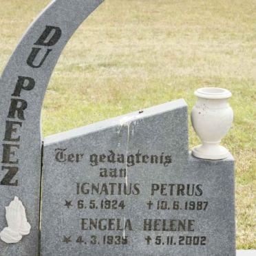 PREEZ Ignatius Petrus, du 1924-1987 &amp; Engela Helena 1935-2002