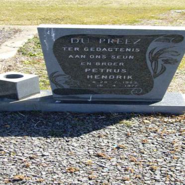 PREEZ Petrus Hendrik, du 1923-1977