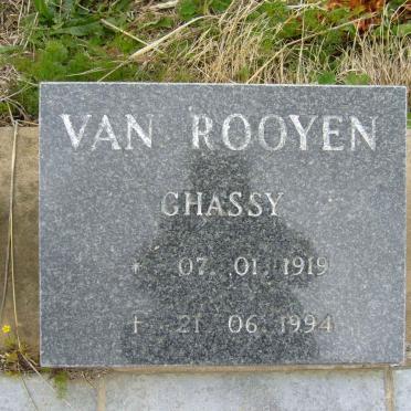 ROOYEN Chassy, van 1919-1994
