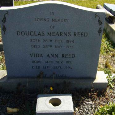 REED Douglas Mearns 1884-1973 &amp; Vida Anna 1891-1994