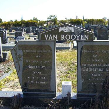 ROOYEN Hercules, van 1914-1997 &amp; Catherina E. 1914-1987