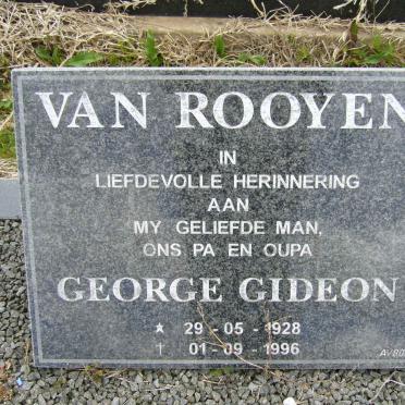 ROOYEN George Gideon, van 1928-1996