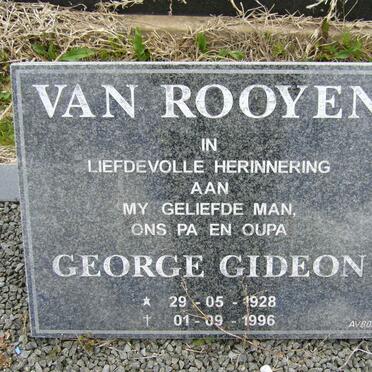 ROOYEN George Gideon, van 1928-1996