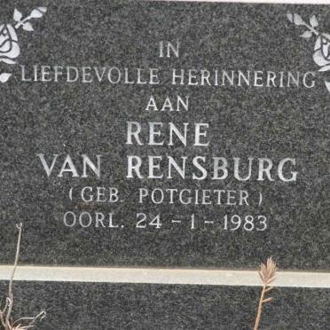 RENSBURG Rene, van nee POTGIETER -1983