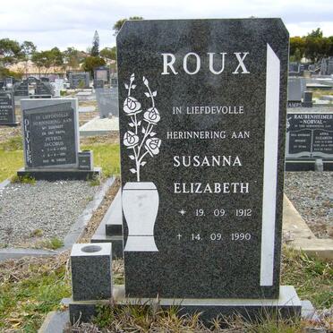 ROUX Susanna Elizabeth 1912-1990