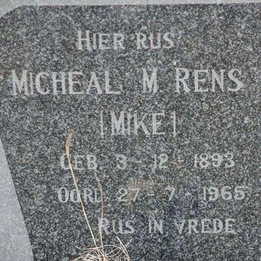 RENS Micheal M. 1893-1965