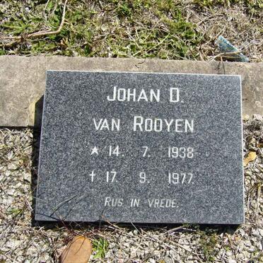 ROOYEN Johan D., van 1938-1977
