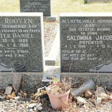 ROOYEN Pieter Daniel 1889-1966 &amp; Salomina Jacoba POTGIETER 1896-1977